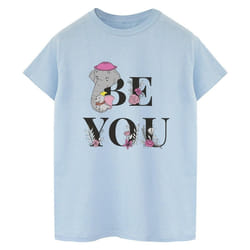 Disney - T-shirt BE YOU - Femme (Bleu clair)