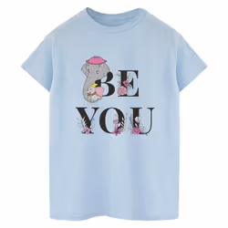 Disney - T-shirt BE YOU - Femme (Bleu clair)