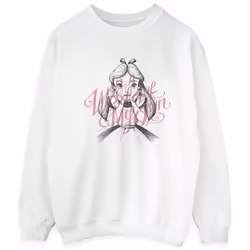 Disney - Sweat ALICE IN WONDERLAND IN A WORLD OF MY OWN - Homme (Blanc)
