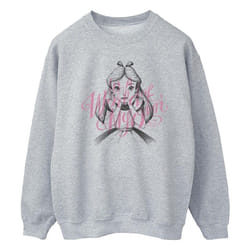 Disney - Sweat ALICE IN WONDERLAND IN A WORLD OF MY OWN - Homme (Gris chiné)