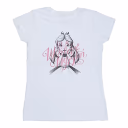 Disney - T-shirt ALICE IN WONDERLAND IN A WORLD OF MY OWN - Femme (Blanc)