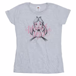 Disney - T-shirt ALICE IN WONDERLAND IN A WORLD OF MY OWN - Femme (Gris chiné)