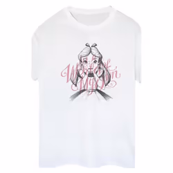 Disney - T-shirt ALICE IN WONDERLAND IN A WORLD OF MY OWN - Femme (Blanc)