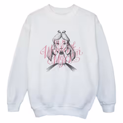 Disney - Sweat ALICE IN WONDERLAND IN A WORLD OF MY OWN - Garçon (Blanc)