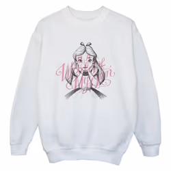 Disney - Sweat ALICE IN WONDERLAND IN A WORLD OF MY OWN - Garçon (Blanc)