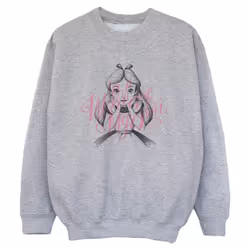 Disney - Sweat ALICE IN WONDERLAND IN A WORLD OF MY OWN - Garçon (Gris chiné)
