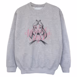 Disney - Sweat ALICE IN WONDERLAND IN A WORLD OF MY OWN - Garçon (Gris chiné)