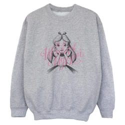 Disney - Sweat ALICE IN WONDERLAND IN A WORLD OF MY OWN - Garçon (Gris chiné)