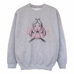 Disney - Sweat ALICE IN WONDERLAND IN A WORLD OF MY OWN - Fille (Gris chiné)