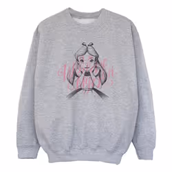 Disney - Sweat ALICE IN WONDERLAND IN A WORLD OF MY OWN - Fille (Gris chiné)