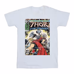 Marvel - T-shirt LOVE AND THUNDER - Homme (Blanc)