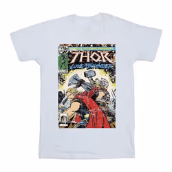 Marvel - T-shirt LOVE AND THUNDER - Homme (Blanc)