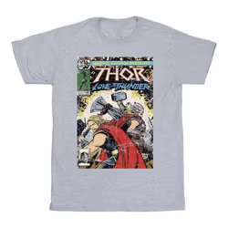 Marvel - T-shirt LOVE AND THUNDER - Homme (Gris chiné)