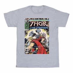 Marvel - T-shirt LOVE AND THUNDER - Homme (Gris chiné)