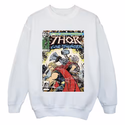Marvel - Sweat LOVE AND THUNDER - Fille (Blanc)