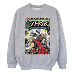 Marvel - Sweat LOVE AND THUNDER - Fille (Gris chiné)
