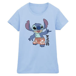 Disney - T-shirt BERMUDA SHORTS - Femme (Bleu clair)