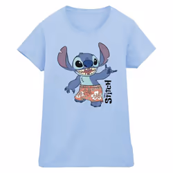 Disney - T-shirt BERMUDA SHORTS - Femme (Bleu clair)