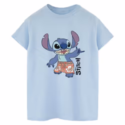 Disney - T-shirt BERMUDA SHORTS - Femme (Bleu clair)