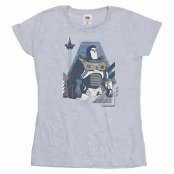 Disney - T-shirt LIGHTYEAR LOOK TO THE STARS - Femme (Gris chiné)