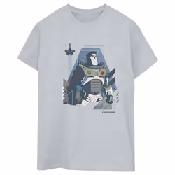 Disney - T-shirt LIGHTYEAR LOOK TO THE STARS - Femme (Gris chiné)