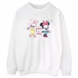 Disney - Sweat BEACH MODE - Femme (Blanc)