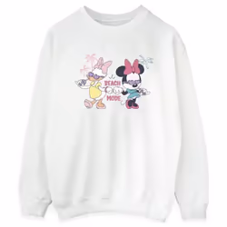 Disney - Sweat BEACH MODE - Femme (Blanc)