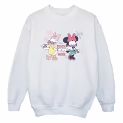 Disney - Sweat BEACH MODE - Fille (Blanc)