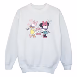 Disney - Sweat BEACH MODE - Fille (Blanc)