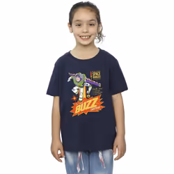 Disney - T-shirt TOY STORY LIGHTYEAR - Fille (Bleu marine)