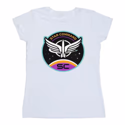 Disney - T-shirt LIGHTYEAR STAR COMMAND - Femme (Blanc)