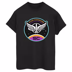 Disney - T-shirt LIGHTYEAR STAR COMMAND - Femme (Noir)