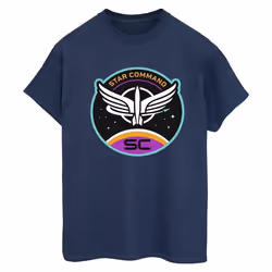 Disney - T-shirt LIGHTYEAR STAR COMMAND - Femme (Bleu marine)