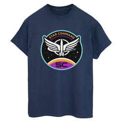 Disney - T-shirt LIGHTYEAR STAR COMMAND - Femme (Bleu marine)