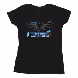 Disney - T-shirt LIGHTYEAR STAR COMMANDS - Femme (Noir)