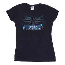 Disney - T-shirt LIGHTYEAR STAR COMMANDS - Femme (Bleu marine)