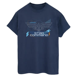 Disney - T-shirt LIGHTYEAR STAR COMMANDS - Femme (Bleu marine)