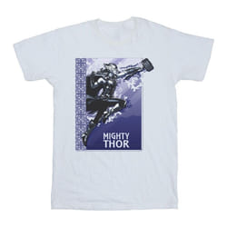 Marvel - T-shirt LOVE AND THUNDER MIGHTY - Homme (Blanc)