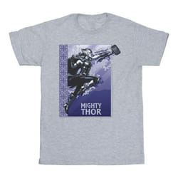 Marvel - T-shirt LOVE AND THUNDER MIGHTY - Homme (Gris chiné)