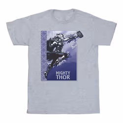 Marvel - T-shirt LOVE AND THUNDER MIGHTY - Homme (Gris chiné)