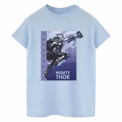 Marvel - T-shirt LOVE AND THUNDER MIGHTY - Homme (Bleu clair)