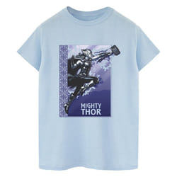 Marvel - T-shirt LOVE AND THUNDER MIGHTY - Homme (Bleu clair)