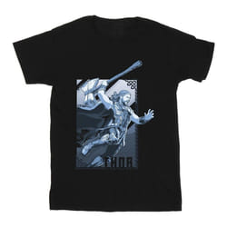 Marvel - T-shirt LOVE AND THUNDER - Homme (Noir)