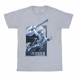 Marvel - T-shirt LOVE AND THUNDER - Homme (Gris chiné)