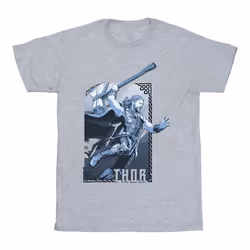 Marvel - T-shirt LOVE AND THUNDER - Homme (Gris chiné)
