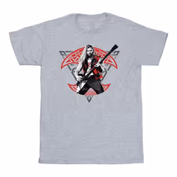 Marvel - T-shirt LOVE AND THUNDER - Homme (Gris chiné)