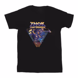Marvel - T-shirt LOVE AND THUNDER - Homme (Noir)