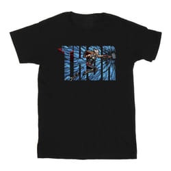 Marvel - T-shirt LOVE AND THUNDER - Homme (Noir)