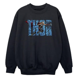 Marvel - Sweat LOVE AND THUNDER - Garçon (Noir)