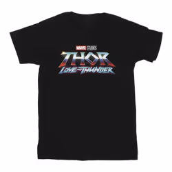 Marvel - T-shirt LOVE AND THUNDER - Homme (Noir)